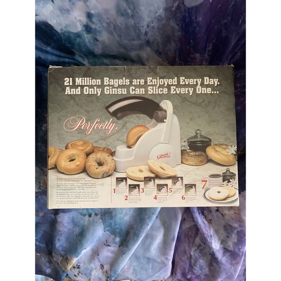 Bagel Cutter Ginsu Safe and Easy Slicer/Cutter-Stainless Blade-Dishwasher Safe - Picture 14 of 14